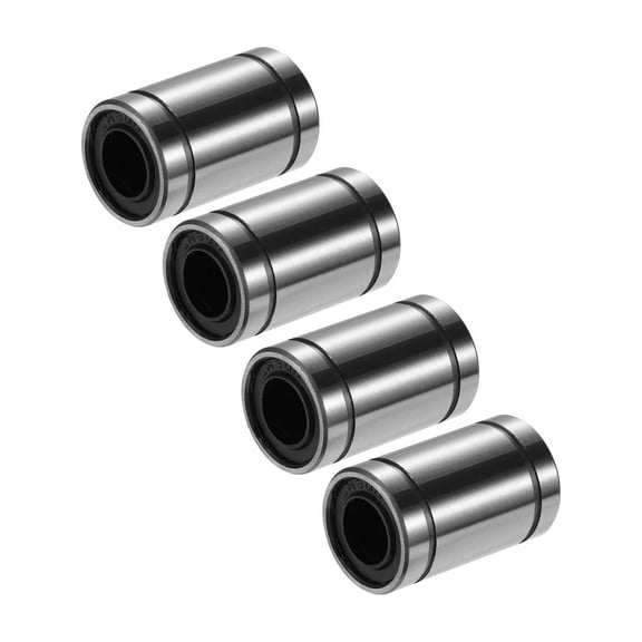 Unique Bargains 4pcs LM8UU 8mm IDx15mm ODx24mm Length Linear Ball Bearings Silver Tone