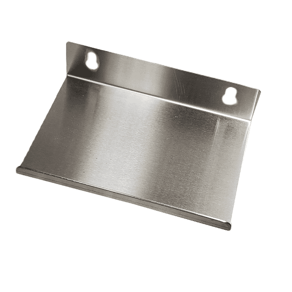 rattleware Drip Tray Holder, Version A, Stainless Steel, Top Fixing, Wall Mount