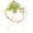 Green, variant on Tarien Gold Silver Flower Leaf Open Adjustable Ring for Women, Trendy Elegant Unique CZ Enamel Front Open Floral Bow Rings Wedding Prom Jewelry Gift