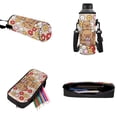 thumbnail image 5 of Binienty Floral Capybara School Backpack Kids 5-8 Girls With Lunch Box and Pencil Case Water Bottle Sleeve Lightweight Travel Backpack with Laptop Compartment Cute Rucksack Back Pack Set 17 Inch, 5 of 8
