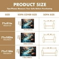 thumbnail image 5 of Throw Sofa Cover Soft Washable Decorative Couch Covers for 3 Cushion with Tassels Furniture Protector for Pets and Kids 91x134in, 5 of 5