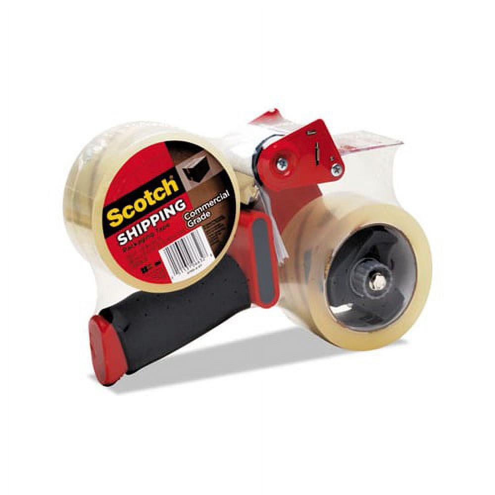 Packaging Tape Dispenser with 2 Rolls of Tape 1.88" x 54.6yds