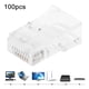 thumbnail image 4 of Embalaje a granel 100 conectores RJ45 conector de cable de redes modulares RJ45 conector de cable de red de resistencia fuerte para computadoras interruptores de monitoreo, 4 of 8