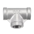 thumbnail image 5 of Unique Bargains 3/8 NPT Female Thread Tee Pipe Fitting Hose Adapter 304 Stainless Steel, 5 of 5