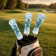 thumbnail image 5 of Yuyamidu Watercolor Sea Turtle Golf Club Head Covers for Woods, Driver, Fairway, Hybrid Waterproof PU Leather Golf Head Cover, 5 of 7