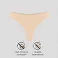 thumbnail image 4 of Aooho 4PCS Seamless Invisible No Camel Toe Thong Low Rise Front-Wedgie Proof Women Panties Cameltoe Proof Underwear, 4 of 7