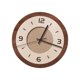 thumbnail image 4 of Reloj de pared con adorno de pared, silencioso, con marco de madera, para colgar en la cocina y el comedor. Redondo, 4 of 9