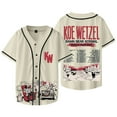 thumbnail image 2 of Koe Wetzel Tour Merch Baseball Jacket KW Logo T-shirts Summer Women Men Fashion Casual V-neck Short Sleeve Tee, 2 of 3