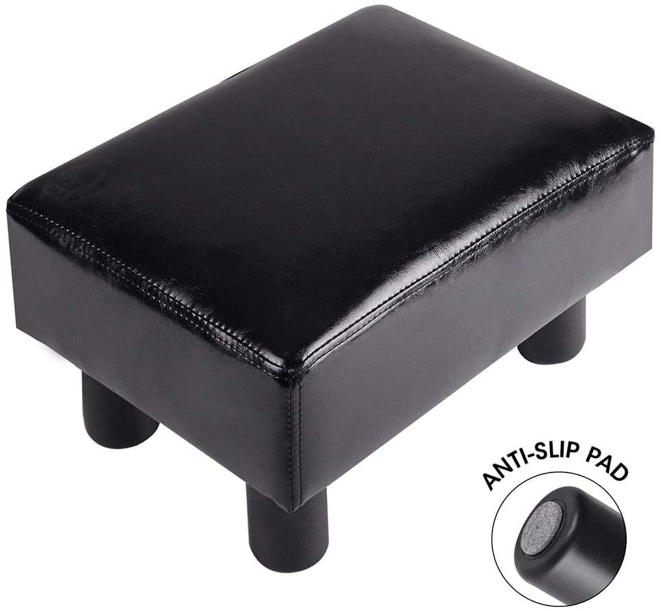 Modern Faux Leather Ottoman Footrest Stool Foot Rest Small Chair Seat –  Quality Home Distribution