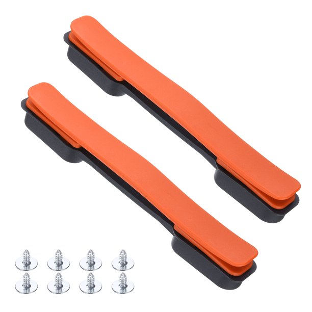 Uxcell 2 Pcs Mango de Repuesto para Maleta con Tornillos de 8.5 Pulgadas, Naranja