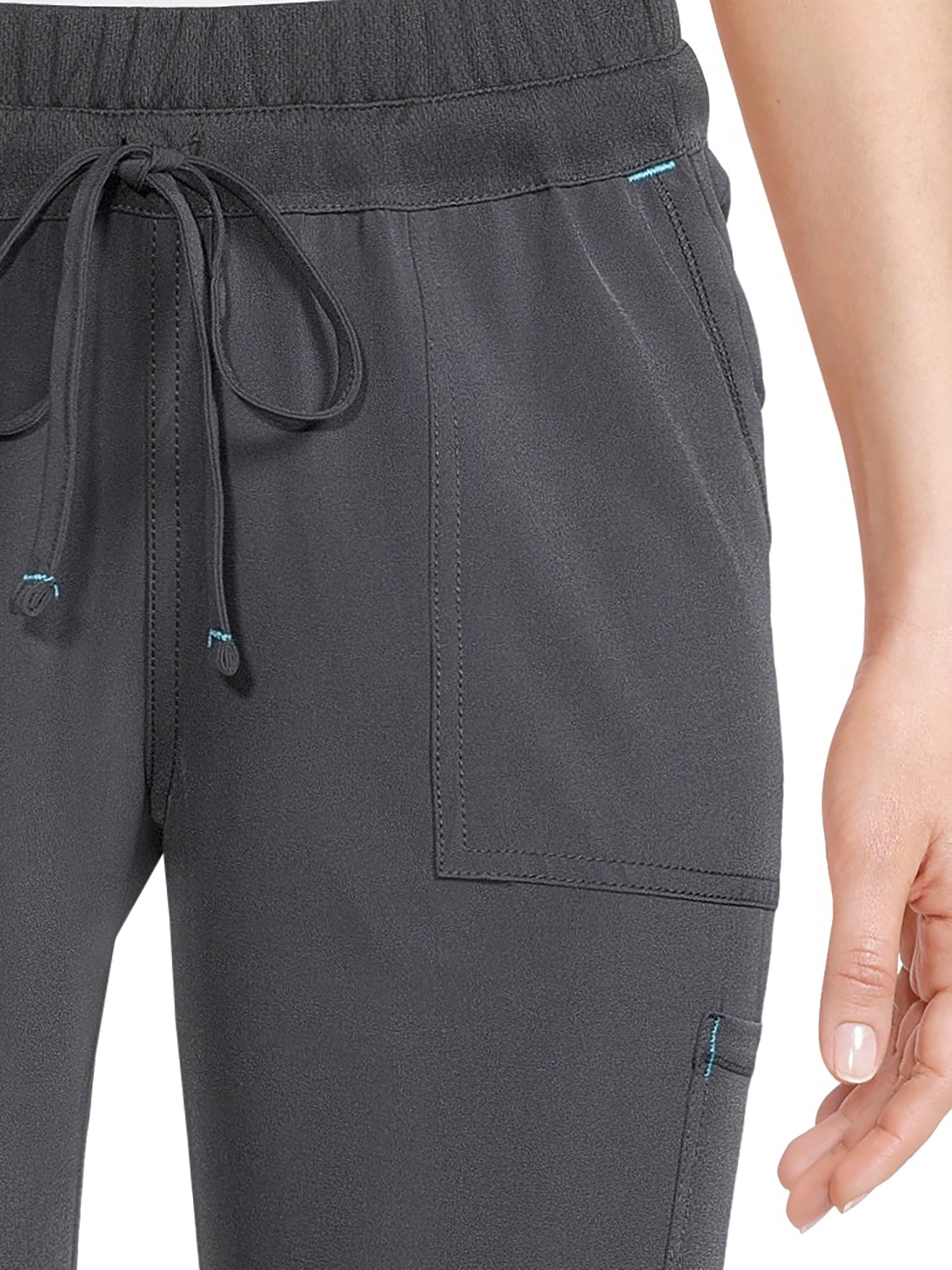 Scrubstar Women's Petite Antimicrobial Premium Performance Drawstring Yoga Scrub Pants