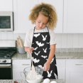 thumbnail image 4 of Halloween Bat Pattern Kids Aprons for Girls and Boys,Adjustable Neck Strap Toddler Aprons for Kids Cooking Baking,23.6"x19", 4 of 7