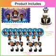 thumbnail image 5 of Boss Baby Africa Boy Birthday Supplies Plates Decorations Decor Backdrop Banner Cake Topper Fans, 5 of 6