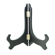 10" High Quality Rubber Finished Black Wooden Plate Easel Display Holder Stand