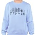 thumbnail image 2 of Skyline Denver Colorado Sweatshirt Unisex Large Light Blue, 2 of 5