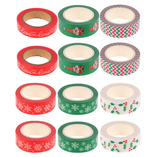 Andux Christmas Washi Tape DIY Colorful Tape Set Decorative Masking Tape  (Christmas Theme)