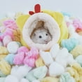 thumbnail image 3 of D-GROEE Winter Mini Hamster Bed Hideouts and Houses, Cotton Mini Animal Pet Nest Cave, Cute Warm Bed for Hamster, 3 of 6