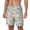 White, variant on Picia Chemical Flasks And Test Tubes pattern Mens Swim Trunks with Compression Liner Stretch Beach Shorts Quick Dry with Zipper Pockets No-Chafing Board Shorts-Medium