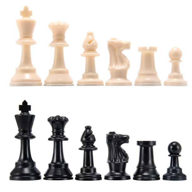 Piezas de ajedrez Amerous, piezas de ajedrez con figura de altura de rey de 3,75, peones de ajedrez para juego de mesa de ajedrez, solo piezas