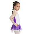 thumbnail image 3 of iiniim Kids Girls Long Sleeve Skirted Leotards Ballet Figure Ice Skating Dance Dress 6-16, 3 of 7