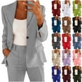 thumbnail image 2 of ShiShine Womens Casual Blazers Open Front Long Sleeve Solid Color Work Office Suit Jackets Blazer, 2 of 6