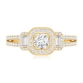 thumbnail image 5 of Rosec Jewels Moissanite Engagement Ring for Women, Vintage Inspired Ring (D-VS1 Quality), 14K Yellow Gold, US 9.50, 5 of 9