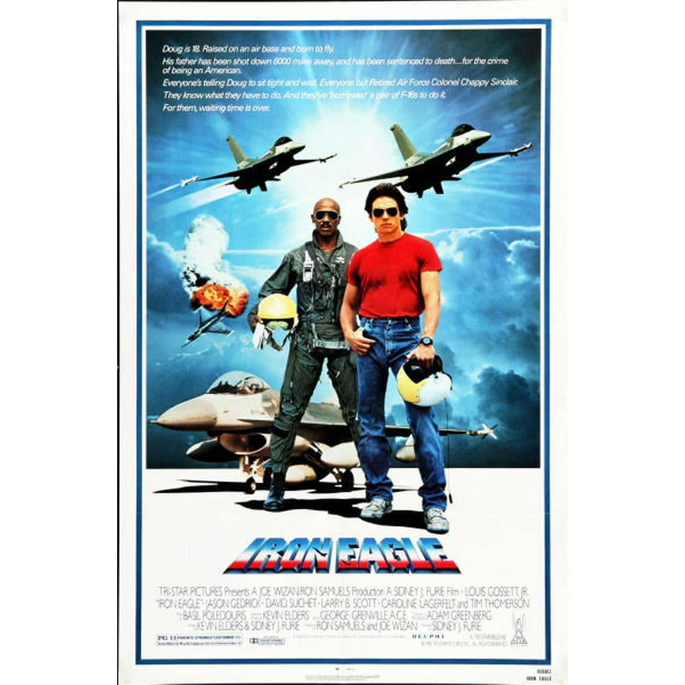 Iron Eagle Movie Poster 24in x 36in Art Poster 24x36 - Walmart.com ...