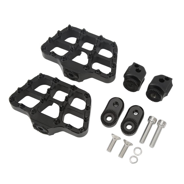 Estribos Traseros Para Motocicleta, Reposapiés Traseros Antideslizantes Anchos De Aluminio CNC, Pedales Ajustables Para Pasajeros Para F900R F900XR 2020-2022(negro)