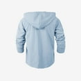 thumbnail image 6 of hotojiny Men's Cotton Linen Hoodies Shirts Fashion Stripes Long Sleeve Button down Summer Beach Tops Lightweight Fall Sweatshirt, 6 of 7