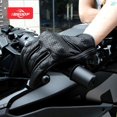 thumbnail image 3 of bsddp guantes de piel de oveja genuinos transpirables full-fingers duraderos perforados guantes de cuero protector de mano para motor de carreras, 3 of 4