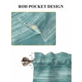 thumbnail image 6 of Duck Green 2 Panel Kitchen Curtains for Small Windows, Vintage Modern Abstract Art Ombre Bathroom Tier Curtain, Short Window Treatment for Bedroom/Living Room 55"x36", 6 of 6