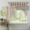 thumbnail image 7 of VHC Brands Annie Buffalo Portabella Check Farmhouse Ruffled Swag Curtain Set 36x36x16, 7 of 7