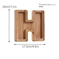 thumbnail image 2 of Qonioi Personalized Wooden Name Money Box, 26 English Letters Deposit Bank for KidsSavings, Custom Piggy Bank, Educational Gift, 2 of 6