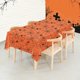 thumbnail image 3 of Mantel desechable de Halloween - Naranja, mantel desechable de araña de Halloween Decoración de horror de plástico conveniente para fiestas, 3 of 6