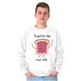 thumbnail image 5 of Kawaii Matching Couples Set PB and J Unisex Plus Fleece Graphic Sweatshirt Brisco Brands 2X, 5 of 6