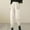 #083-Beige, variant on Hivin Women's Cotton Harem Pants, Lightweight High-Waisted Slim-Fit, Thermal Insulated for Casual Everyday Wear