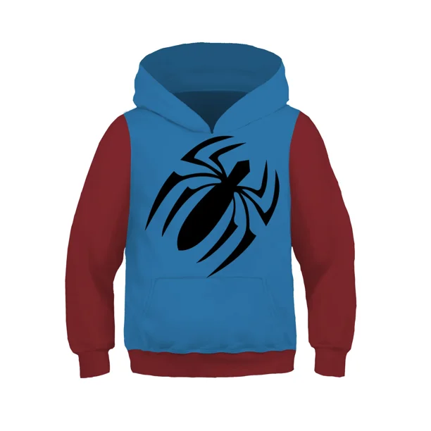 Disfraz de superhéroe Miles Morales para Halloween, sudadera con capucha de Spiderman con estampado 3D, sudadera con capucha para niños, chaqueta estilo hip hop, abrigo