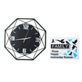 thumbnail image 4 of Fashion Simple Wall Quartz Clock Large Decor Modern Living Room Bedroom(Black), 4 of 8
