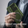 thumbnail image 6 of for Galaxy S21 Case with Stand, Magnetic Rugged Military Grade Shockproof Portective Case Compatible with MagSafe Wireless Charger&Magnetic Car Mount Holder For Samsung Galaxy S21, Darkgreen, 6 of 10
