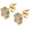 Silver gold Round-Screw Back, variant on Iced Out Cubic Zirconia Screw Back 18k Gold Plated Round Stud Earrings For Men and Women Hypoallergenic Earring Micropave Hip Hop Jewelry Tilga