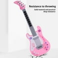 thumbnail image 4 of Guitare Jouet de Simulation pour Enfants Rose Mode Multifonction Instrument de Musique Lumières Musique, 4 of 7