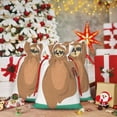 thumbnail image 6 of Pofeuu Cute Sloth In Yoga Pose Tree Print Burlap Bags with Drawstrings Drawstring Gift Bags Pouch Bag for Thankgiving Birthday Party Gift Wrapping Treats and Party Favors-Small, 6 of 9