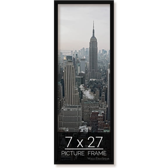 7x27 Black Picture Frame for Puzzles Posters Photos or Artwork