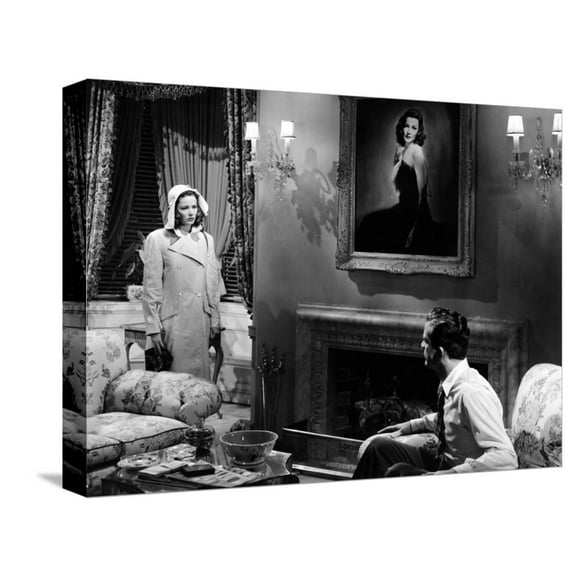 Art.com Laura, Gene Tierney, Dana Andrews, 1944 Stretched Canvas Print Wall Art, 16" x 12"