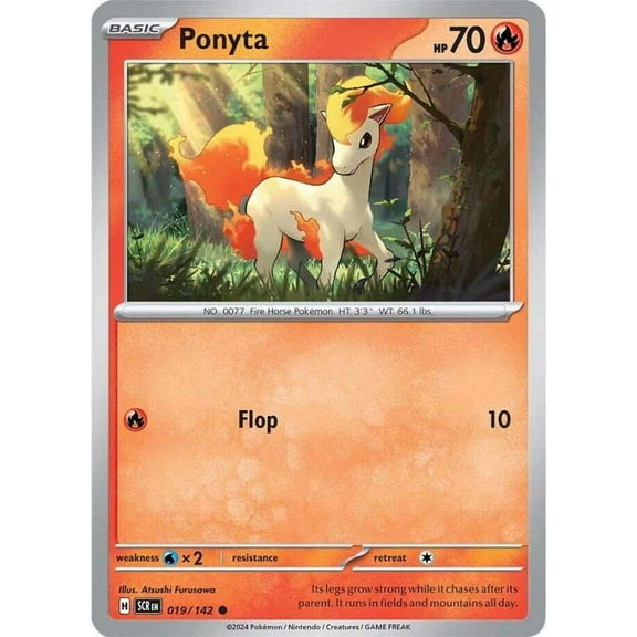 Pokemon Stellar Crown Common Ponyta #19