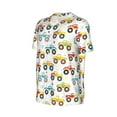 thumbnail image 6 of Fotbe Cartoon Monster Trucks Baseball Jersey Shirt for Men and Women, Casual Short Sleeves Button Down T-Shirt-XX-Large, 6 of 9