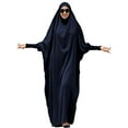 thumbnail image 2 of OBEEII Women Muslim Dresses Hooded Prayer Dresses Hihab Abaya One-Piece Islamic Prayer Dresses Eid Ramadan, 2 of 9