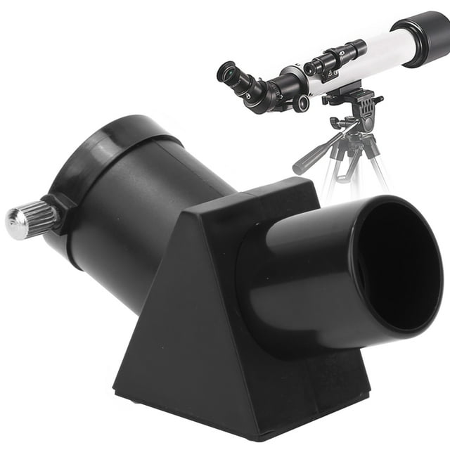 45 Degree Zenith Diagonal Mirror, Plastic Shell Zenith Mirror Black For Refracting Astronomical Telescope