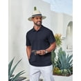 thumbnail image 3 of COOFANDY Men's Casual Polo Shirts Old Money Short Sleeve Casual Button Polo T-Shirt Summer Collared Golf Shirt, 3 of 6