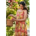 thumbnail image 2 of Multicolor Pure Cotton Floral Printed Tiered Dress, 2 of 8